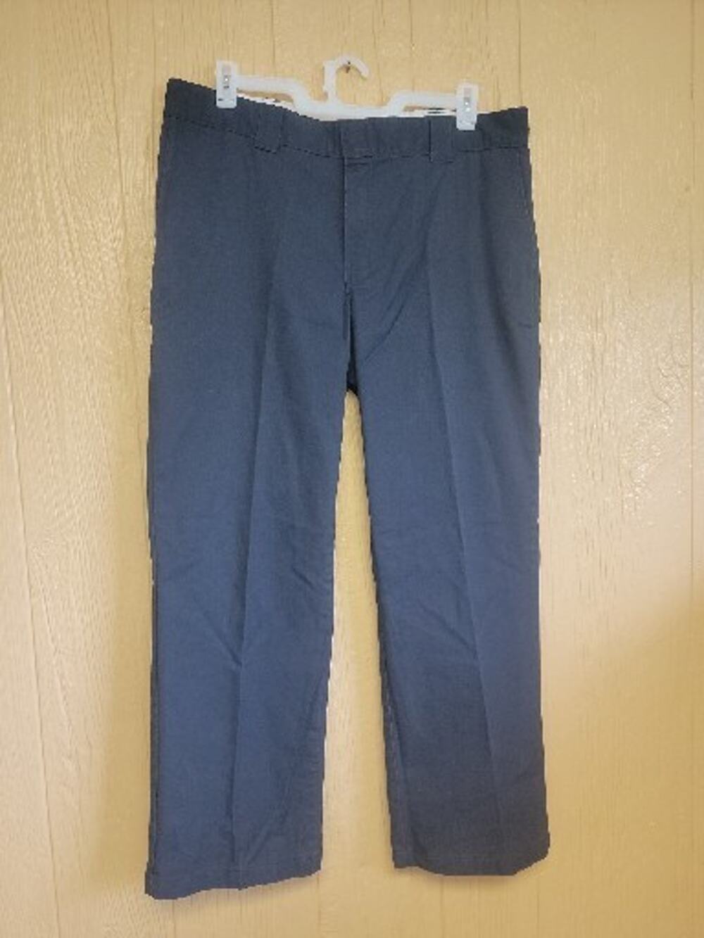 Dickies Flex Mens Work Pants Dark Navy Relaxed Straight sz 38x32 MAY HAVE STAINS
